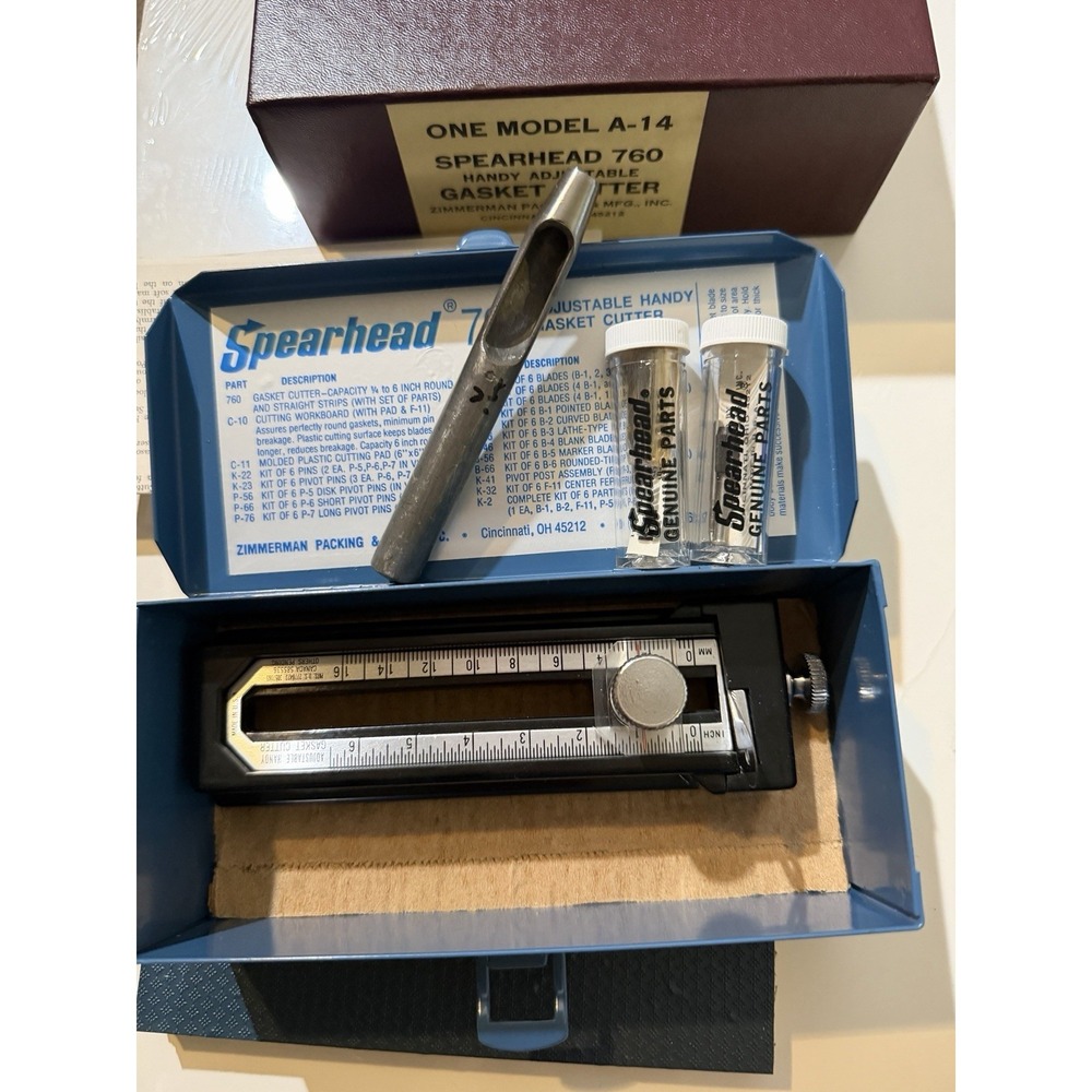 Vintage Spearhead 760‎ Handy Adjustable Gasket Cutter A-14